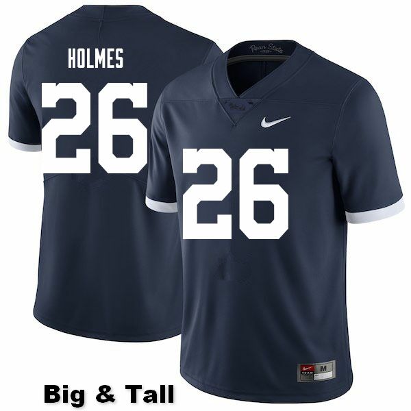 NCAA Nike Men's Penn State Nittany Lions Caziah Holmes #26 College Football Authentic Throwback Big & Tall Navy Stitched Jersey JAI5498XC